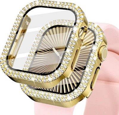 Bling Diamond Watch Case with HD Screen Protector For Apple Watch 38mm 42mm