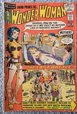 Wonder Woman #198 1972 Very Good Read Condition, Some Yellowing See Pics