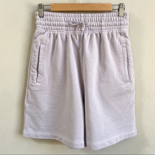 NEW Agolde Lavender Boxing Fleece Shorts - Picture 4 of 8