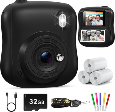 Kids Camera Instant Print, HD Instant Camera for Kids with 32GB Card & Print Pap