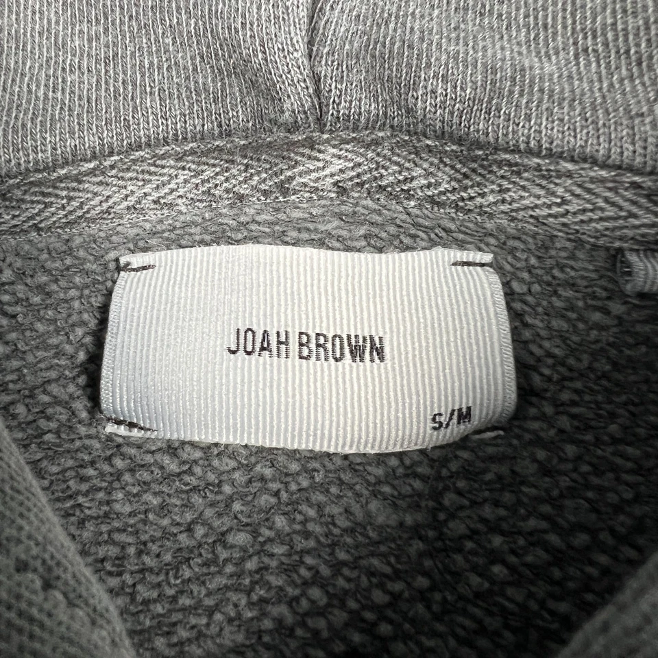Sudadera Pullover Joah Brown con Capucha Hecha en EE. UU. Pequeña/Mediana Mujer Gris Foto 3 de 4