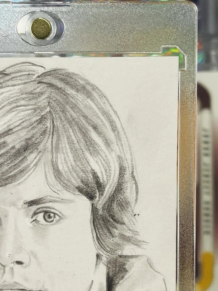 💥 Topps Finest Star Wars 1/1 Luke Skywalker Sketch ✍️ by Artist Jason Davies - Image 3 of 4