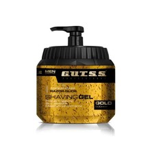 Gutss Razor-Glide Gold Shaving Gel for Men | Ideal for Sensitive Skin 500ml