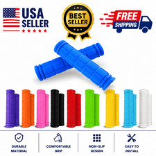 BMX MTB Bike Grips Mountain Bicycle Handlebar Soft Rubber Scooter Non Slip Pair