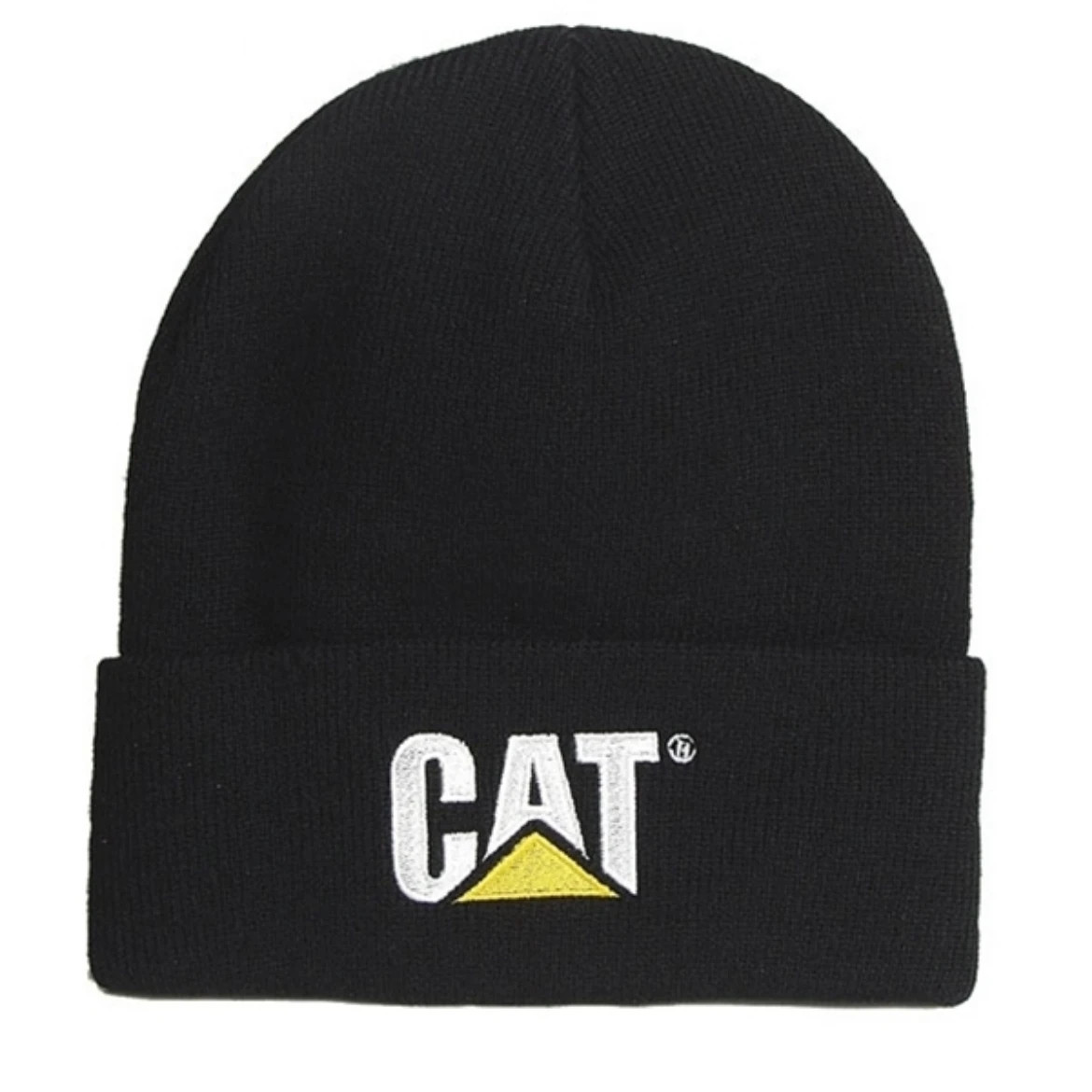 Caterpillar CAT Equipment Men's Label Cuff Black Winter Bean