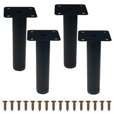 4 Pack 5 Inch Metal Furniture Legs Replacement Feet for Sofa Couch Chair
