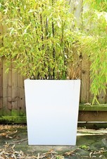 57x47x40 cm White High Quality Fibreglass Large Planter Plant Pot HAND MADE UK
