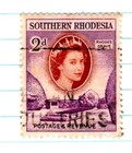 Southern Rhodesia Queen Elizabeth II Postage STAMP 2 Shillings SA-34 — photo 9