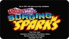 Pokemon Surging Sparks Un/common Double Ultra Rares Cards EX Ace Spec You Pick
