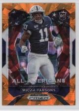 2021 Panini Prizm Draft Picks All-American Orange Ice Micah Parsons #188 1b03