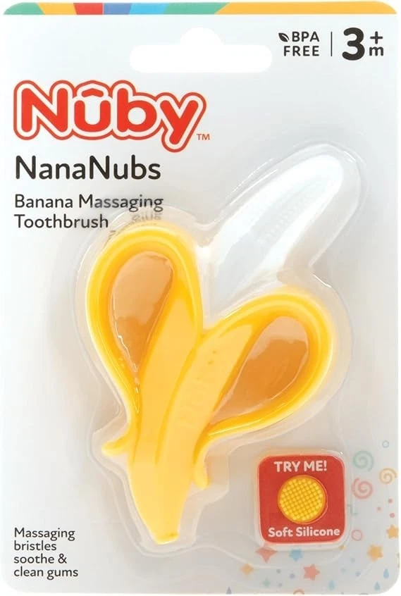Nuby Banana Soft Massaging Toothbrush Nana Nubs 16-pack
Opens in a new window or tab