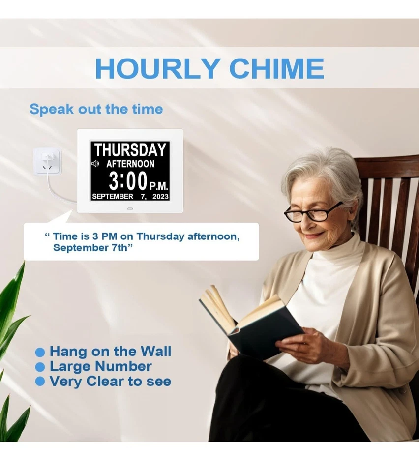 DayClox Pérdida de Memoria Calendario Digital Internacional Día Reloj Foto 4 de 4