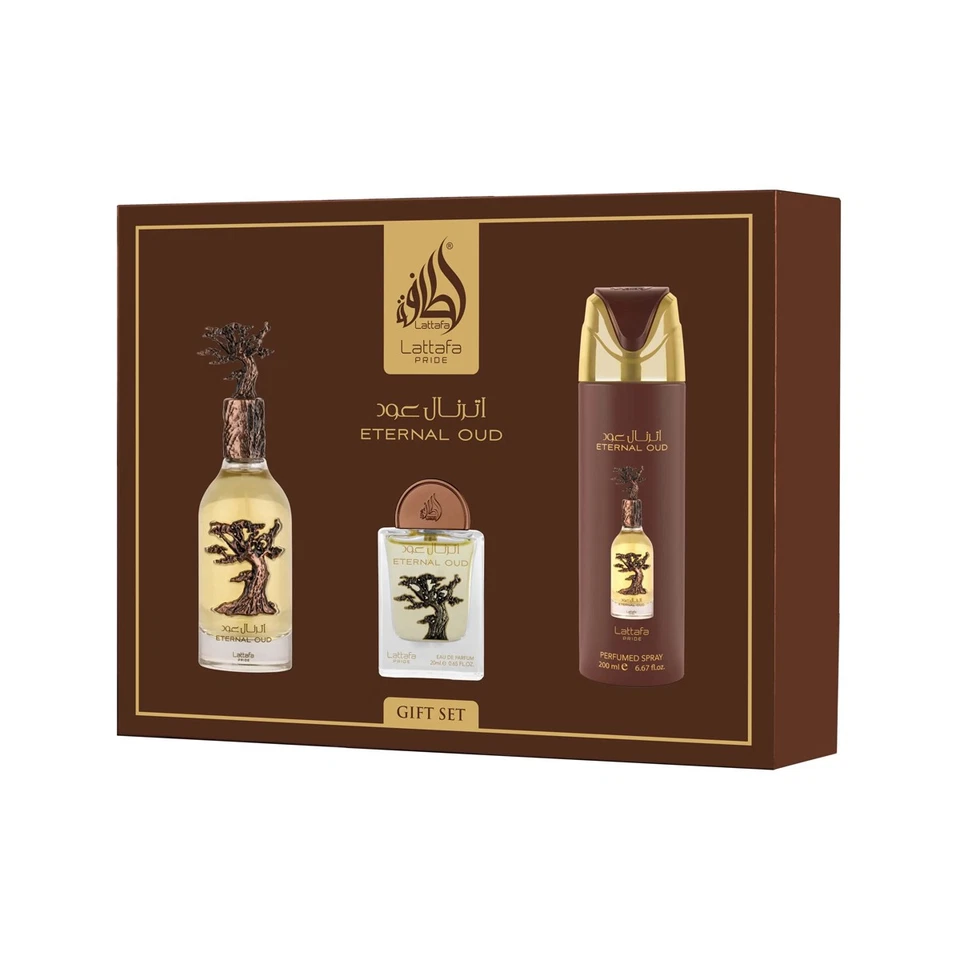 Lattafa Pride Eternal Oud EDP 100 ml + EDP 20 ml + DEO Spray 200 ml (unisex)