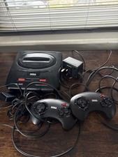 Sega Mega Drive 2 Black Console with 2 Controllers