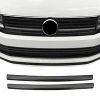 KüHlergrill Grillleisten FüR Vw T6 Transporter 2015-2019 Highline Carbon Rot 2X