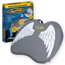Angel Ride Auto Seat Cushion with Memory Foam, Advanced Lumbar Support