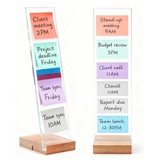 2PCS Monitor Memo Board Portable Monitor Sticky Note Holder Computer Screen M...