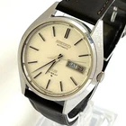 Seiko King Seiko Hi-Beat 5625 8000 Auto Watch Day Date White Dial Vintage
