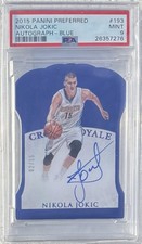 AUTOGRAPHS BLUE/15 2015-16 Preferred Crown Royale #193 Nikola Jokic RC PSA 9