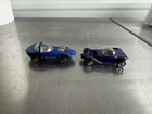 Lot Of 2 Hot Wheel Redlines Silhouette Beatnik Bandit Blue And Purple