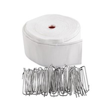 Curtain Accessory 20 Meters/21.87 Yards White Curtain Tape Curtain Heading De...
