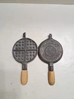 Vintage Wagner February 22 1910 Mini Waffle Iron Sidney O Sample