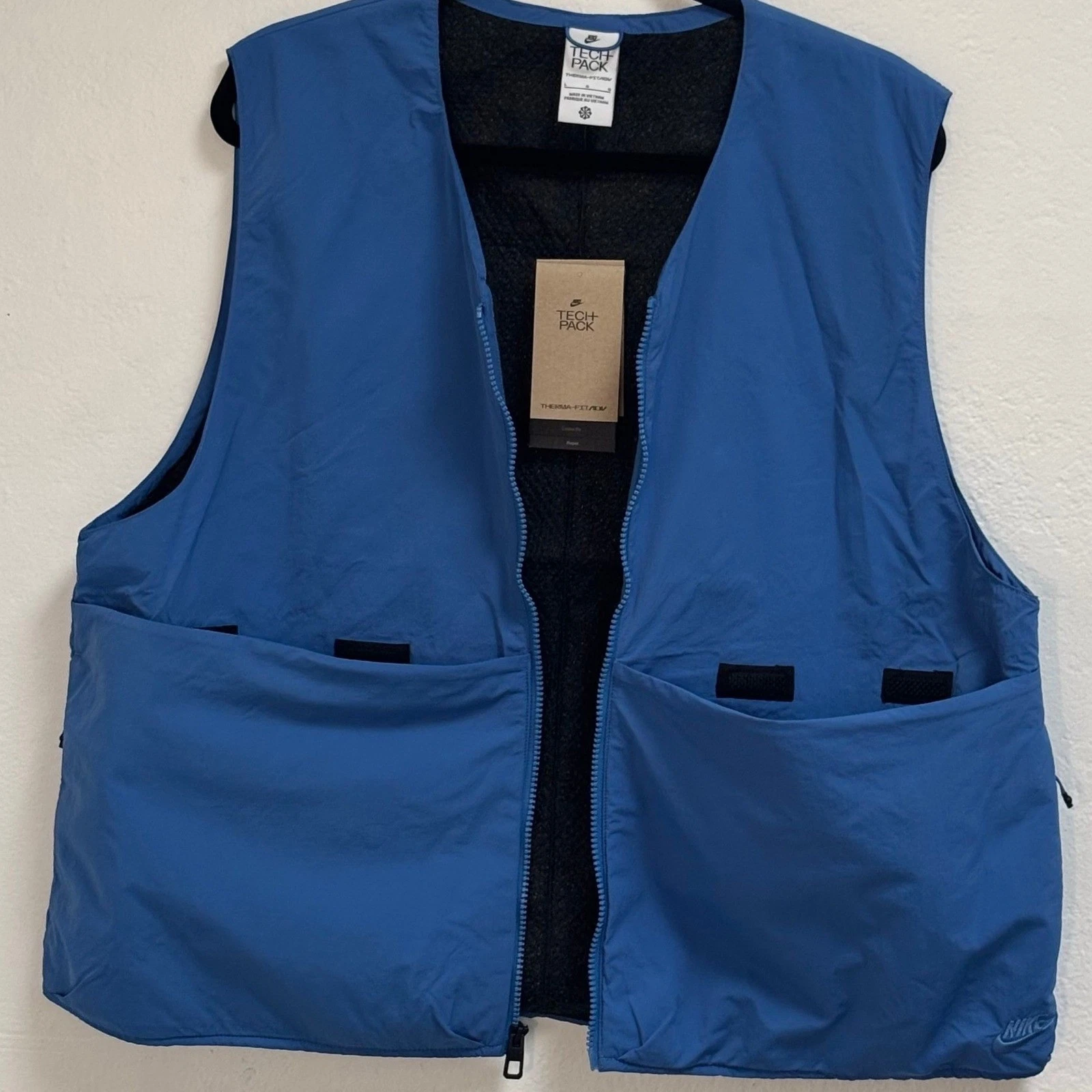 Nwt Nike Tech Pack Therma-FIT ADV Mens Blue Utility Repel Vest FQ3863-402 Large
