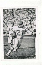 1969 Sports Illustrated mike Garrett Kansas City Chiefs test  5x7 b&w  photo bp1