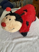 Pillow Pets Red Black Lady Bug Plush Pillow Pet