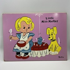 SIFO - Vintage Wood Puzzle - Little Miss Muffet - Preschool Toddler Jigsaw