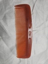 Vintage Goody 5" Hair Comb Brown Toffee Carmel Color Made In USA Plastic 1.5"
