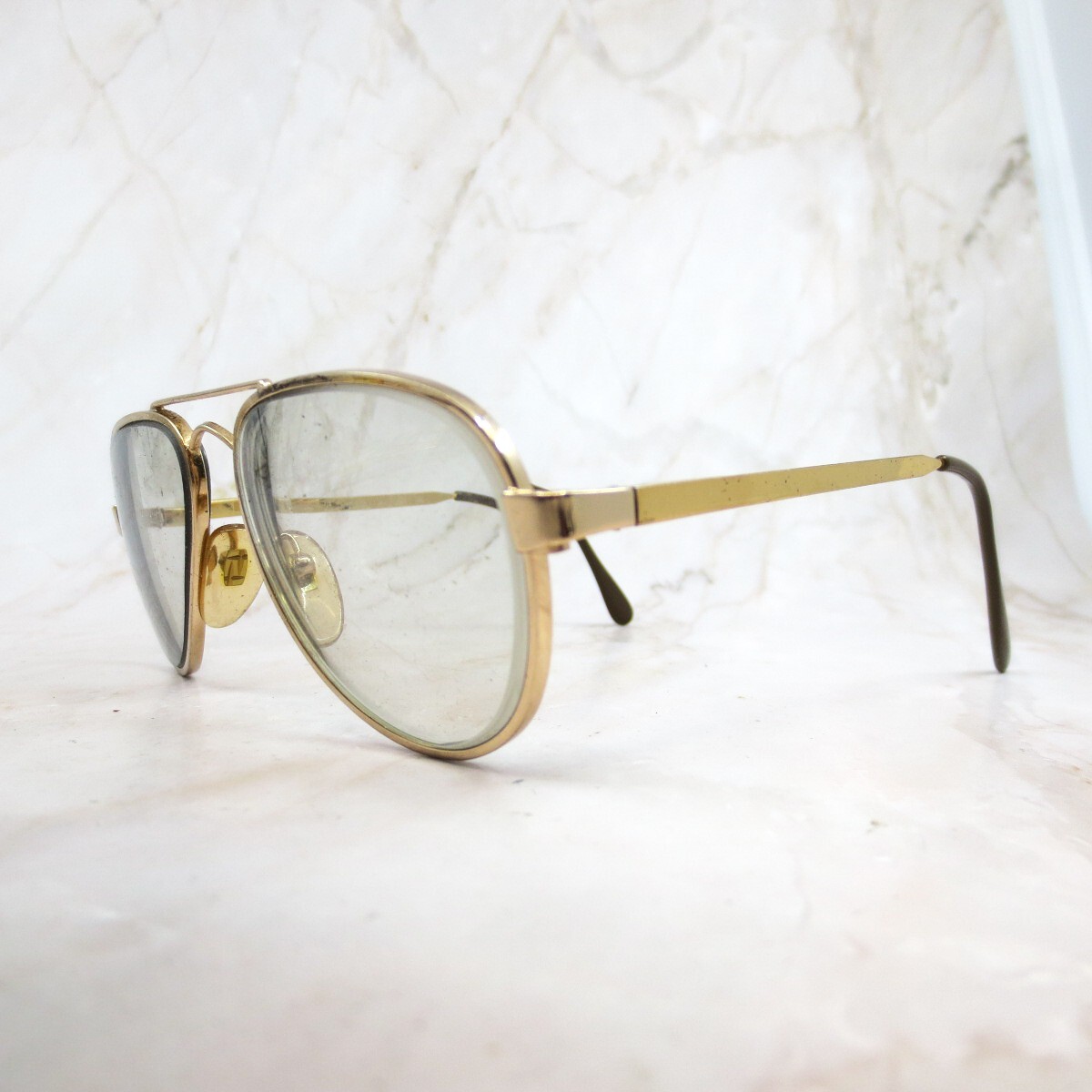 American Optical Eyeglasses Frame Z87 AOSafety Men's Gold Round