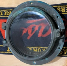 Very Rare Salvaged C.1900 Authentic Wilcox Crittenden Brass Bronze Porthole #6