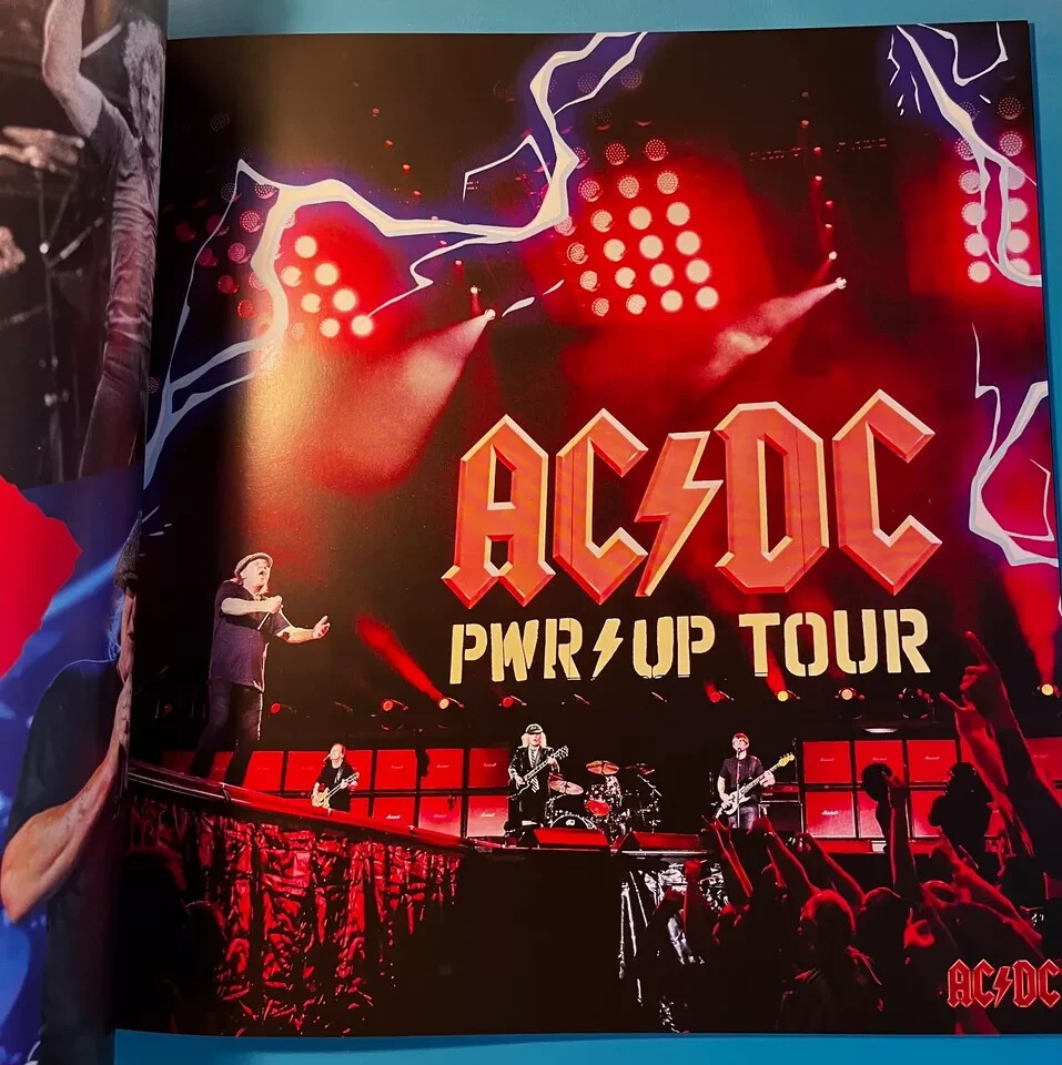 AC/DC TOUR PROGRAMME PWR POWER UP TOUR OFFICAL MERCHANDISE UK EU 2024
