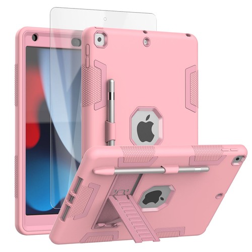 Stoßfeste Hybrid-Hülle für iPad 9./8./7. Gen 10,2 Zoll strapazierfähig Ständer Cover - Bild 31 von 38
