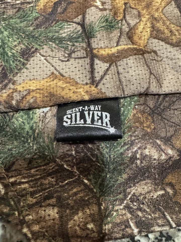 Scent Away Silver Camo Realtree Xtra Lightweight Hooded Face Mask One Size Fit - Image 3 of 4