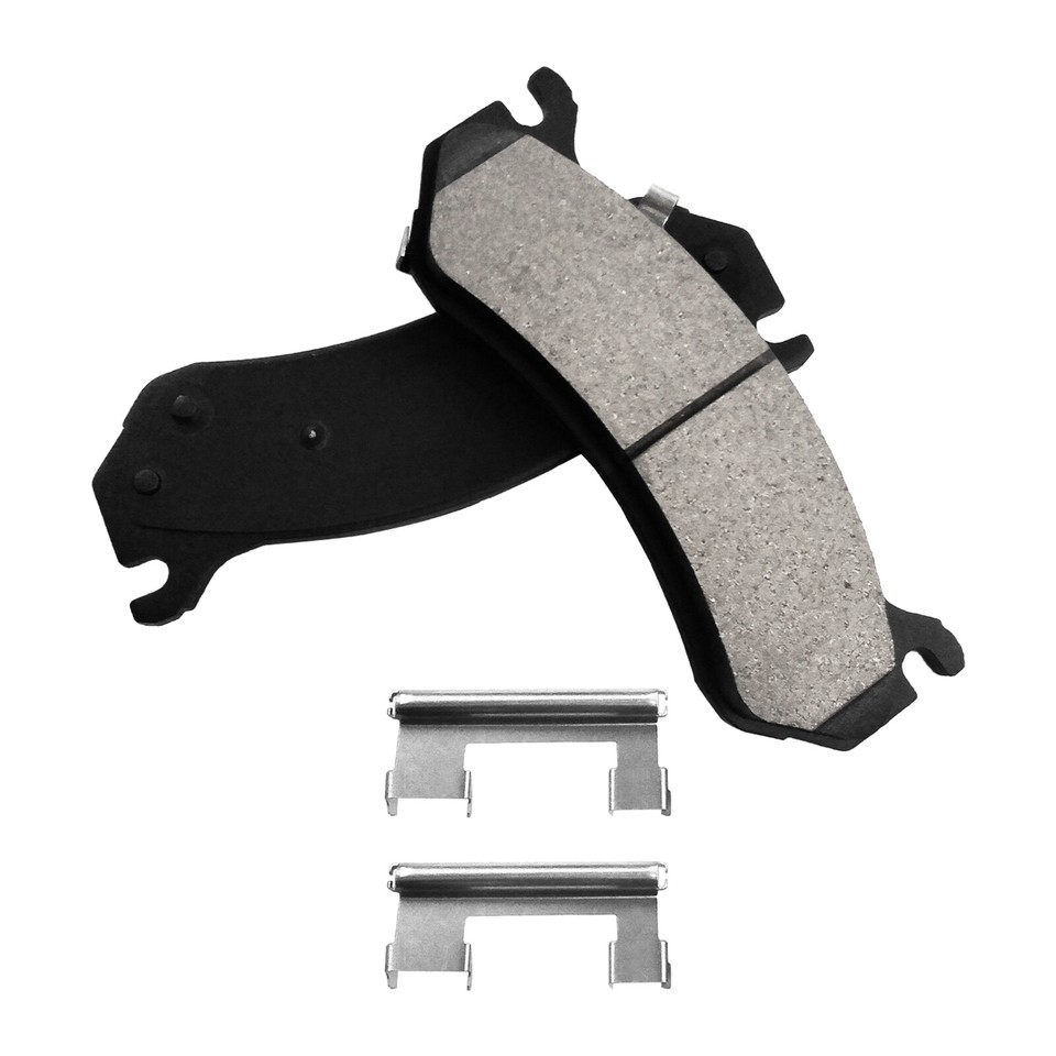 12.81in Rear Drilled &Slotted Rotors + Brake Pads for Chevrolet