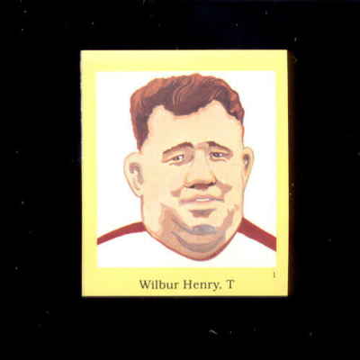 1990 Pro Football Hall of Fame WILBUR PETE HENRY New York Giants