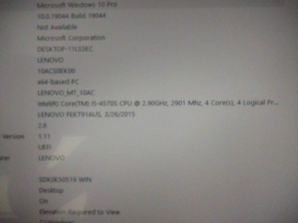 Lenovo Thinkcentre M93z 23" Touch/ Intel i5-4570S 2.90Ghz 4gb 128 Ssd Win 10 Pro - Image 3 of 4