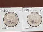 2019-P&D KENNEDY HALF AMERICAN DOLLAR  GEM UNCIRCULATED IN 2X2  / SAME DAY  — photo 1