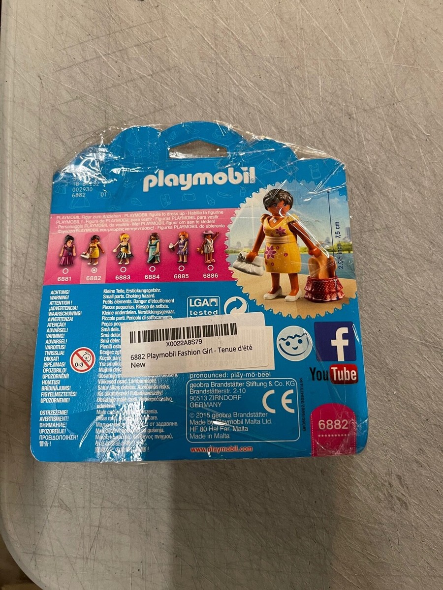 Playmobil] Summer Fashion Girl - 6882 - Box Damaged - See Photos