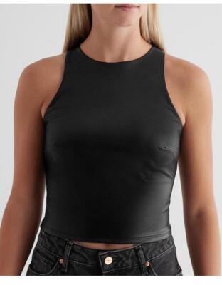 トップス melt the lady strap cover tops black EDIKTED Rhinestone Sheer Mesh Top - BLACK | Tillys