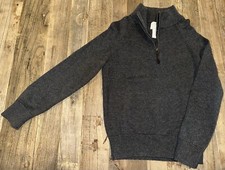Crewcuts Boys Grey Sweater Pullover 1/4 Zip Size 6/7
