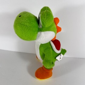 Yoshi Plush 2010 Nintendo Super Mario Bros Plush Green Stuffed Toy 9" NES