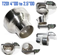 2.5" OD to 4"O.D.Universal DIY T201 SS Exhaust Reducer 3.5" Length