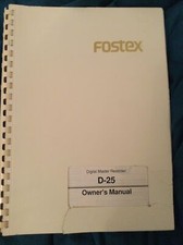 Fostex D-25 Studio Dat Tape Rack Mount Unit