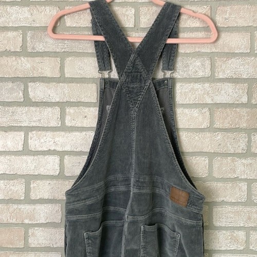 American Eagle gray corduroy overalls size M - Picture 6 of 9
