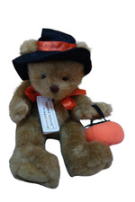 Vtg Trick or Treat Plush Witch Bear Halloween Velvet Touch Collection 10"