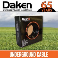 50m Electric Fence INSULATED WIRE UNDERGROUND CABLE GRUNT 2.5mm galvanised wire