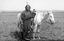 1892 Comanche Warrior Ako PHOTO Indian Native American Horse